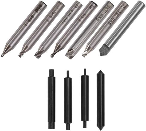 13 قطعة/المجموعة مفتاح آلة قطع القاطع عدة HSS-AL آلة عمودية قطع أجزاء لقمة ثقب in Kuwait