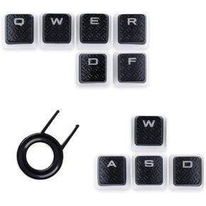HUYUN FPS MOBA Pudding Keycap Mod Kit Compatible for Corsair Cherry MX Key Switch Gaming Keyboards