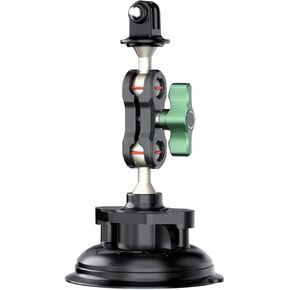 Camera Suction Cup Mount for V2 Pump-actived Vacuum Suction Mount Car Boat Windshield Window Mount Compatible with Insta360 Go pro Nikon Canon Sony DSLR