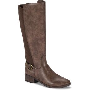 BareTraps Womens Mckayla Faux Leather Knee-High Boots Brown 7.5 Medium (B,M)
