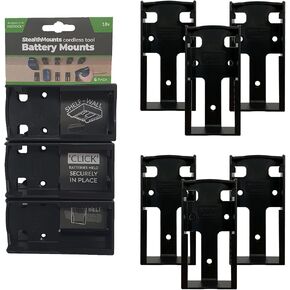 StealthMounts Black Battery Mounts for Festool (6 Pack)