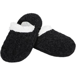 MeMoi Women's Classic Cable Knit Chenille Non-Skid Slipper