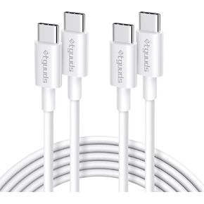 etguuds Long USB C to USB C Cable (10ft, 2Pack), 60W Type C to C Charger Cord Fast Charging for iPhone 16 15 Pro Max/Pro/Plus, for MacBook Pro Air/iPad Mini Pro Air, for Samsung Galaxy S24 S23