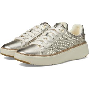 Cole Haan Women's Grandpro Topspin Sneaker, Biscuit Suede/Ivory, 7