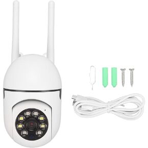 Outdoor Camera, Security Camera Indoor Baby Monitor Pet Camera w/Motion Detection, 2-Way Audio 1080P 360° View Color Night Viewing Smart Camera