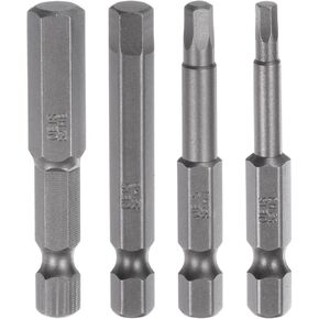 HARFINGTON 8pcs H3-H8 Pentagon Screwdriver Bit Set 1/4" Hex Shank 2" Length Magnetic Security Screw Driver Power Tool