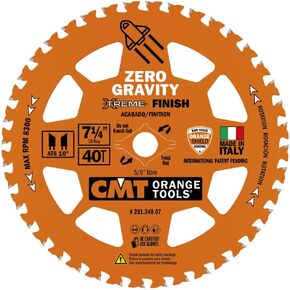 CMT Orange Tool 251.340.07-X10 Finish Zero Gravity 7-1/4"x5/8", 10 Pack