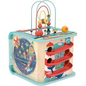 Hape Explore and Learn Magic Cube | Piano Keyboard and Drum Set Musical Toy and Instrument, for Toddlers Ages 12M+