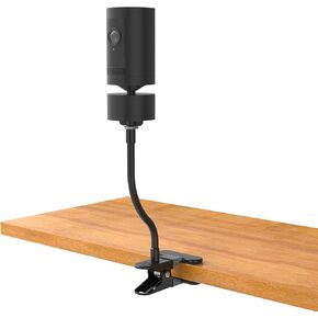 HOLACA Baby Monitor Mount Flexible Twist Stand for Pan-Tilt Mount,with Other 1/4Threaded Hole,Clip Mount Black