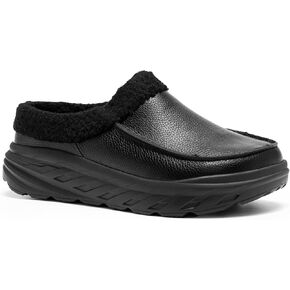 OrthoComfoot Women's Orthopedic Wide Winter Slippers for Diabetic: Comfortable Arch Support Flat Feet Plantar Fasciitis Leather Dress Shoes, Cushion Casual Warm Orthotic Foot Heel Pain Walking Shoes