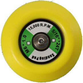 BYOBYO 3-Inch Hook and Loop Backing Pad Sanding Polishing Backer Plate,Hook & Loop Fastener Flexible Backing Plate for Dual Action Orbital Sanders