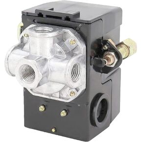 مفتاح الضغط LF10-4H، مفتاح ضغط ضاغط الهواء 4 منافذ، تحكم بديل NPT1/4 95-125 PSI 20A in Kuwait