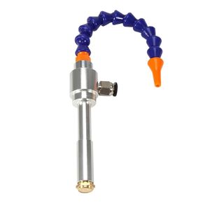 Cold air Gun 130MM Hot Air Dry Cooling Gun Cold Air Gun Airflow Machine with Flexible Tube for Milling Drill Tools (08 Micro + Magnetic Base)