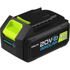 Steelite 21V 4.0Ah Lithium-Ion Replacement Battery Pack, High-Capacity Rechargeable Battery, Compatible Cordless Power Tools for Extended Runtime