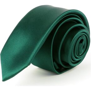 Mens Tie Black Tie Solid Color Slim Tie for Men Plain Formal Ties For Men