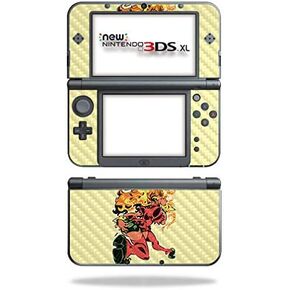 MightySkins Carbon Fiber Skin for Nintendo New 3DS XL (2015) - Cyclops Girl | Protective, Durable Textured Carbon Fiber Finish | Easy to Apply, Remove, and Change Styles | Made in The USA