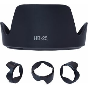 HB-25 Lens Hood Compatible with AF Zoom-Nikkor 24-85mm f/2.8-4D IF and AF-S VR Zoom-Nikkor 24-120mm f/3.5-5.6G IF-ED Lens Replaces HB-25