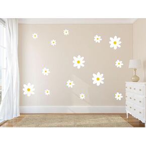 Daisy Wall Decals - Boho Daisy Wall Stickers Nursery Decor Kids Room Wall Decro Removable Flower Wall Stickers Bedroom Living Play Room Wall Decor