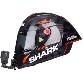 Shark Race PRO GP Customize Aluminum Motorcycle Helmet Chin Mount Kits for GoPro and Insta360 Etc. Action Camera with Adhesive Pads and J Hook Mount