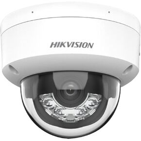 Hikvision IP Camera 4mp Compatible DS-2CD2143G2-LI 2.8 MM Lens Acusense Smart Hybrid Light Fixed Dome Network Camera,IR and White Right,H.265+,IP67 IK10, PoE Security Camera,English Version