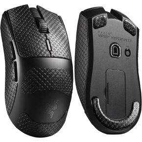 Sweatproof Grip Tape for Razer Viper V3 HyperSpeed Mouse Skates,Anti-Slip Mouse Grips+Smooth Mouse Feet 2 in 1 Set Durable Mouse Slider+Grips for Viper V3 HyperSpeed