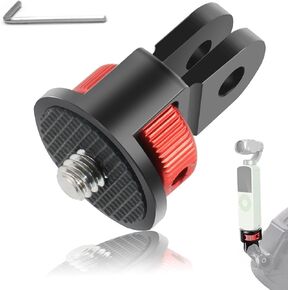 Tripod Mount Adapter,Aluminum Mount Adapter,1pcs ¼-20 Conversion Adapter for Tripod Adapter Mount,Suitable for GoPro Hero/ Insta360 X3/ Sjcam/Action Camera and Other Standard 1/4 inch Accessories