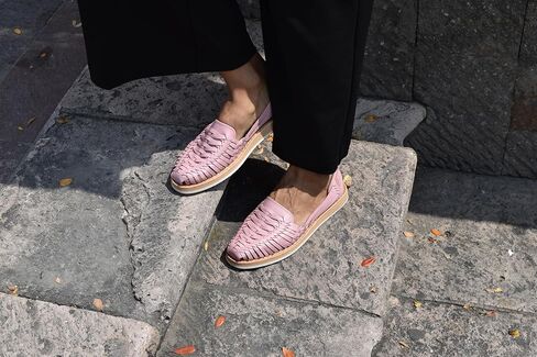 Sandals women Huarache Sandal Colorful Leather Mexican Style 3050 Flat in Kuwait