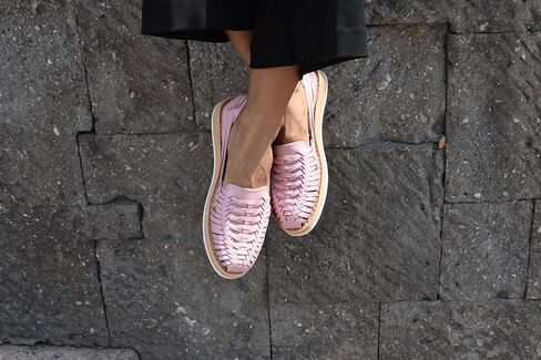 Sandals women Huarache Sandal Colorful Leather Mexican Style 3050 Flat in Kuwait