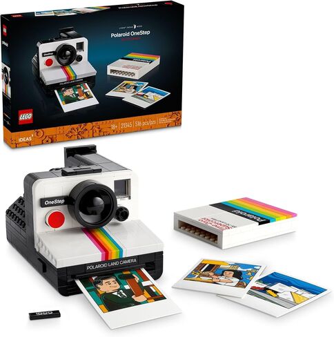 مجموعات بناء بولارويد وان ستيب SX-70 من ليغو آيدياز للبالغين - مجموعة الحرف اليدوية لنموذج بولارويد العتيق، للأعمار من 18 عامًا فما فوق - هدية فريدة وفريدة من نوعها لعيد الميلاد للمصورين - 21345 in Saudi Arabia