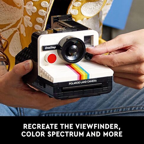 مجموعات بناء بولارويد وان ستيب SX-70 من ليغو آيدياز للبالغين - مجموعة الحرف اليدوية لنموذج بولارويد العتيق، للأعمار من 18 عامًا فما فوق - هدية فريدة وفريدة من نوعها لعيد الميلاد للمصورين - 21345 in Saudi Arabia