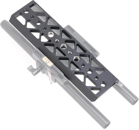 8-inch Dovetail Bridge Plate Quick Rlease Tripod Baseplate for Tilta Standard Camera Cage with 1/4"-20 & 3/8"-16 Mounting Screw in Saudi Arabia