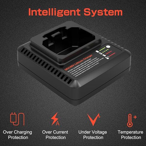Munikind 40V LCS40 Fast Charger Replace for Black and Decker 40V Battery LCS36 LCS40 Charger for Black Decker 40V LBX2040 LBXR36 LBXR2036 LST540 LCS1240 LBX1540 LST136 in Kuwait