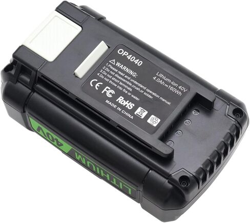 بطارية ليثيوم بديلة 4.0 أمبير 40 فولت لجزازة العشب RYB بطارية 40 فولت OP4015 OP4050A OP4060A OP4040 OP4050 OP40201 OP40501 OP4060 OP4026 OP4030 OP40261 OP40301 OP40401 OP40601 RY40200 RY40403 in Kuwait