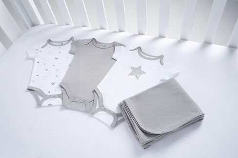 American Baby Company Unisex 3-Pack 100% Cotton Short Sleeve Bodysuit in Saudi Arabia