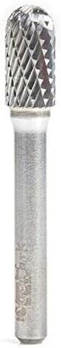 Amana Tool - BURS-120 Solid Carbide Radius Cylinder Shape 1/4 Dia x 5/8 x 1/4 Shank Double in Saudi Arabia