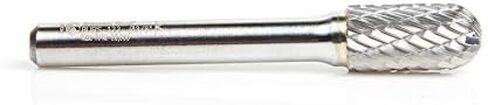 Amana Tool - BURS-120 Solid Carbide Radius Cylinder Shape 1/4 Dia x 5/8 x 1/4 Shank Double in Saudi Arabia