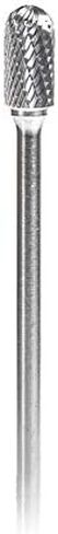 Amana Tool - BURS-120 Solid Carbide Radius Cylinder Shape 1/4 Dia x 5/8 x 1/4 Shank Double in Saudi Arabia