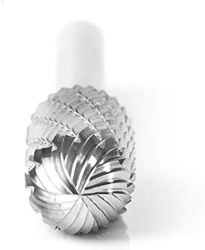 Amana Tool - BURS-120 Solid Carbide Radius Cylinder Shape 1/4 Dia x 5/8 x 1/4 Shank Double in Saudi Arabia
