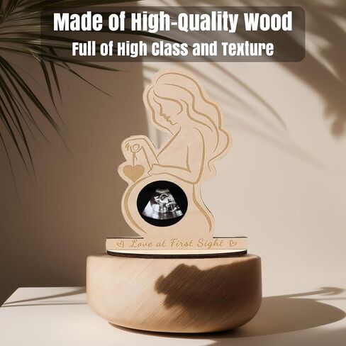 Sonogram Picture Frame, Wooden Ultrasound Picture Frame, For The Announcement of Your Pregnancy Or Baby's Birth - Nursery Decor Sonogram Photo Frame & Pregnancy Gift For First Time Moms in Saudi Arabia