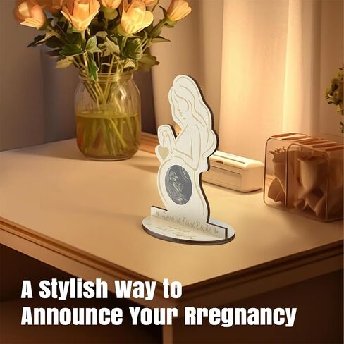 Sonogram Picture Frame, Wooden Ultrasound Picture Frame, For The Announcement of Your Pregnancy Or Baby's Birth - Nursery Decor Sonogram Photo Frame & Pregnancy Gift For First Time Moms in Saudi Arabia