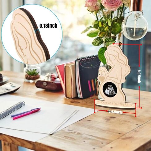 Sonogram Picture Frame, Wooden Ultrasound Picture Frame, For The Announcement of Your Pregnancy Or Baby's Birth - Nursery Decor Sonogram Photo Frame & Pregnancy Gift For First Time Moms in Saudi Arabia