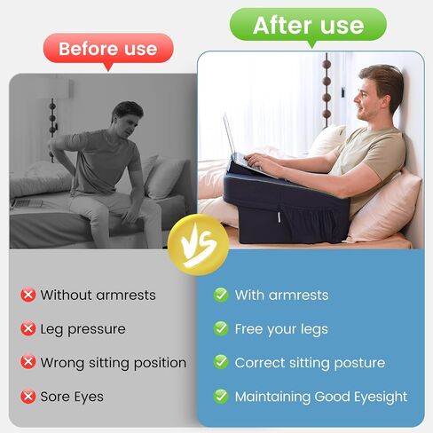 Reading Pillow for Gaming,Lap Desk Pillow for Laptop,Arm Rest Pillow for Reading, Working, Crocheting, Playing Steam Deck Switch or Sitting in Bed,Sofa in Saudi Arabia