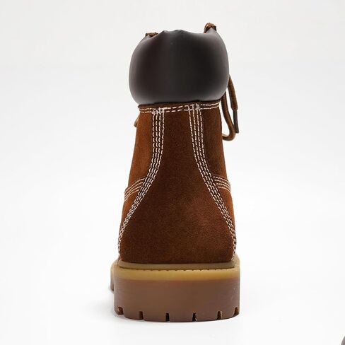 Cape Robbin Cow Suede Leather Slip-Resistant Ankle Boots Womens - Lace-Up Combat Boots - Water-Resistant Fall Moto Boots, Womens Winter Combat Boots (Alecia.A) in Saudi Arabia