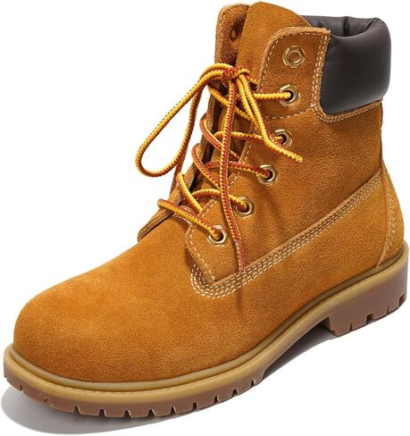 Cape Robbin Cow Suede Leather Slip-Resistant Ankle Boots Womens - Lace-Up Combat Boots - Water-Resistant Fall Moto Boots, Womens Winter Combat Boots (Alecia.A) in Saudi Arabia
