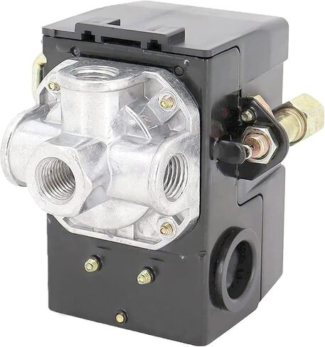 مفتاح الضغط LF10-4H، مفتاح ضغط ضاغط الهواء 4 منافذ، تحكم بديل NPT1/4 95-125 PSI 20A in Kuwait