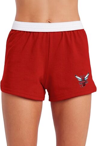 Campus Lab Official Collegiate Primary Logo - Team Color Womens Soffe Short, Elastic Fold Over Waist Shorts, Junior Fit in Saudi Arabia