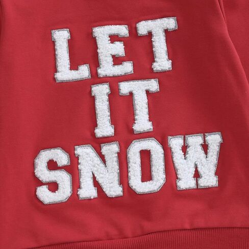 WZTYYDS Toddler Girl Christmas Sweatshirt Kids Letter Embroidery Long Sleeve Pullover Tops Fall Winter Clothes 1-6Y in Saudi Arabia