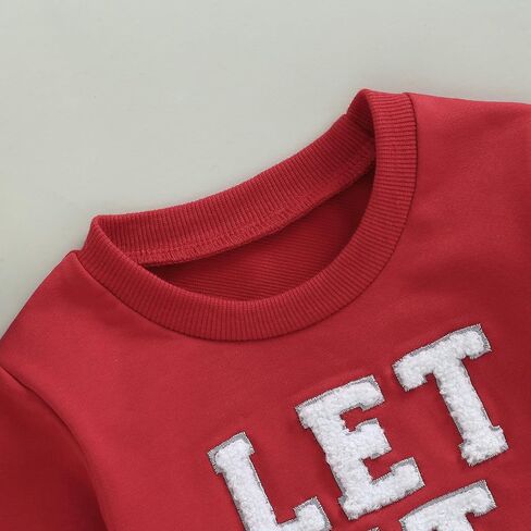 WZTYYDS Toddler Girl Christmas Sweatshirt Kids Letter Embroidery Long Sleeve Pullover Tops Fall Winter Clothes 1-6Y in Saudi Arabia