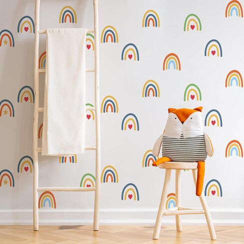 Rainbow Wall Stickers Kids Room Decals Peel and Stick Wall Decals for Living Room Bedroom Nursery Home Decor Playrooms Wall Decals (Color 02) in Saudi Arabia