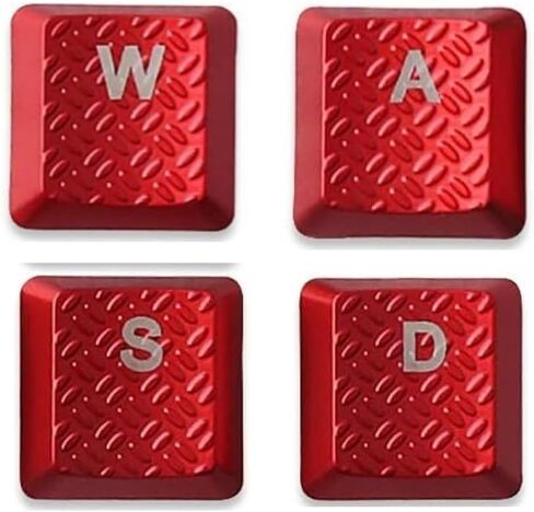أغطية مفاتيح WASD بإضاءة خلفية تعمل باللمس ومفاتيح أسهم يسار يمين لأعلى وأسفل بديلة للوحة مفاتيح الألعاب الميكانيكية Logitech G813 G815 G913 G915 TKL RGB باللون الأحمر in Kuwait